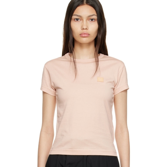 Acne Studios Peach Cotton T Shirt - Picture 1 of 4